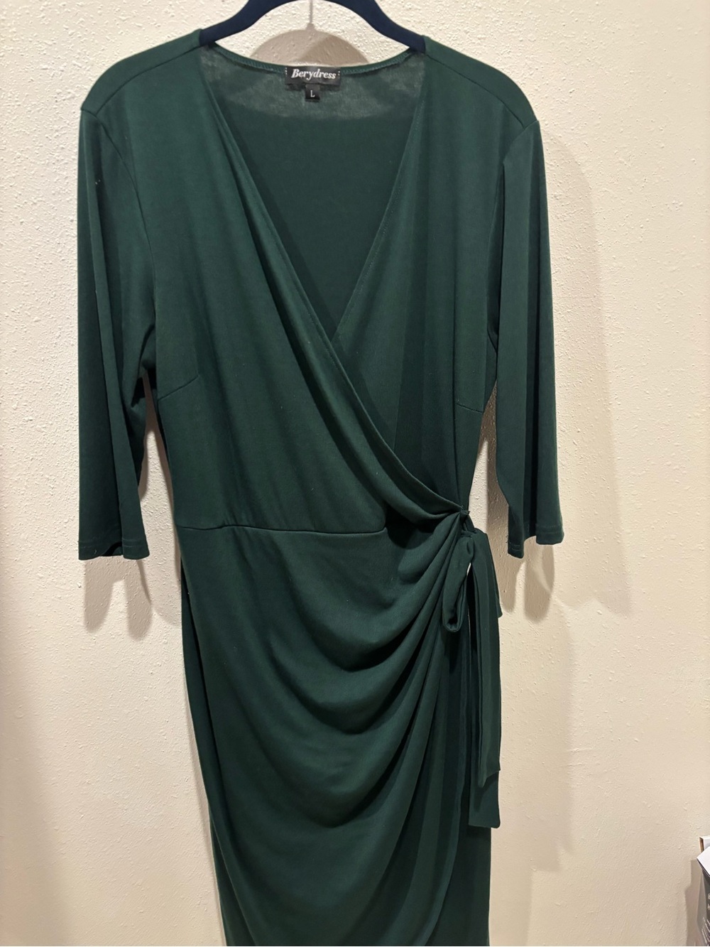 Emerald Green Wrap Dress